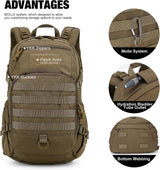 Customer photo of 25L Tactical Backpack + Molle Tactical Utility Pouch