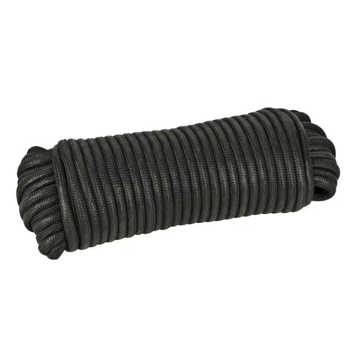 1/8 In. X 50 Ft. Black Paracord Rope | PrepWiseGear