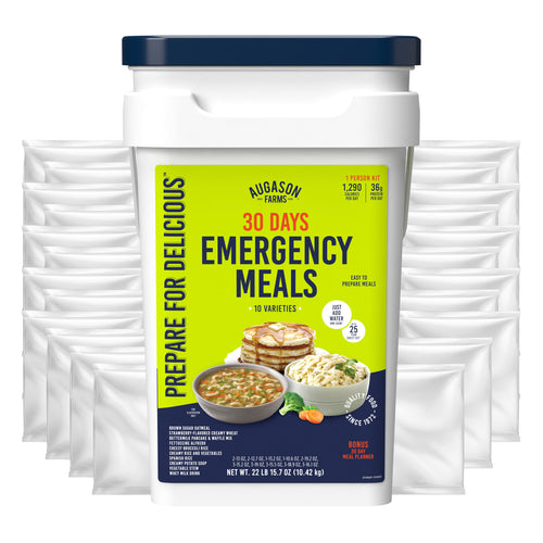 Deluxe 30-Day Emergency Food Supply 5-Gallon Survival Food with 72-Hour Be Ready ?On-The-Go? Kit (212 Total Servings) | PrepWiseGear