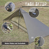 Customer photo of Lightweight Silnylon Poncho Shelter