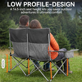 Customer photo of Double Camping Chair - Padded, Holds 500 lbs