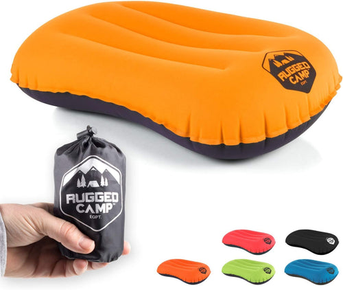 Compressible Inflatable Camping Pillow - Backpacking & Beach Use, Multiple Colors, Ergonomic Neck & Lumbar Support | PrepWiseGear
