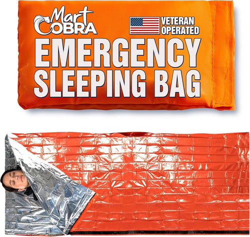 Emergency Sleeping Bag for Survival Gear and Supplies Life Bivy Sack Waterproof Mylar Emergency Blankets for Survival Kit Car Camping Gear Hiking Tac Bivvy Go Bags Supplies Sleep Sacks Shelter | PrepWiseGear