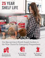 Customer photo of 3-Month Emergency Food Supply - 894 Servings, 6 Buckets