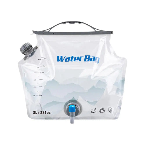 8L Camping Water Bag with Faucet Portable Water Container Folding Water Storage Carrier Jug Outdoor Water Pouch for Camping | PrepWiseGear