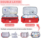 Customer photo of Empty Large 2-Layer First Aid Bag - Red