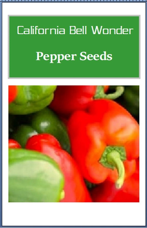 California Wonder Bell Pepper Seeds | NON-GMO Pepper Seeds | Heirloom Seeds