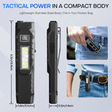 Customer photo of EDC Tactical Rechargeable Flashlight,Dual-Switches LED
