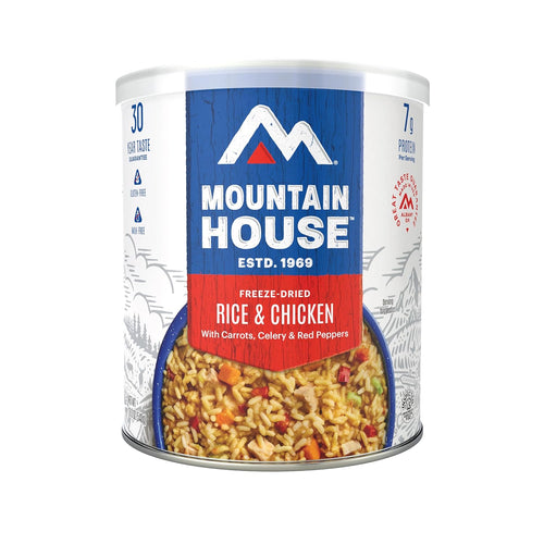 Rice & Chicken #10 Can | Freeze Dried Survival & Emergency Food | Gluten-Free | 9 Servings | PrepWiseGear