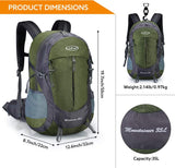 Customer photo of 35L Hiking Backpack with Rain Cover - Army Green