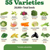 Customer photo of 55-Variety Survival Seed Vault - 28,000+ Seeds