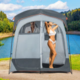 Customer photo of 2 Room Shower Tent Oversize Privacy Shelter Portable Dressing