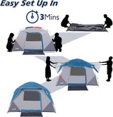 Customer photo of 4-Person Easy Setup Camping Tent