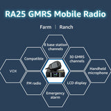 Customer photo of RA25 GMRS Mobile Two-Way Radio - Long Range