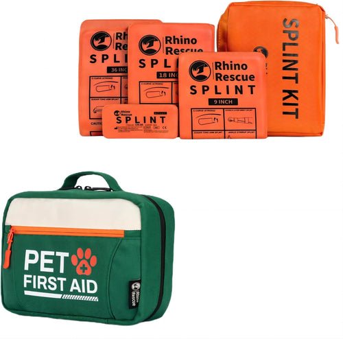 Bundle-Pet First Aid Kit, Emergency Medical Supplies for Dogs & Cats, Safety Essentials Pack with Thermometer+ | PrepWiseGear
