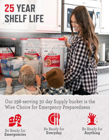Customer photo of 30-Day Emergency Food Supply - 296 Servings, 2 Buckets