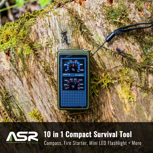 ASR Outdoor 10In1 Compact Camping Hiking Survival Kit Prepper Supplies Portable | PrepWiseGear