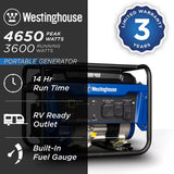 Customer photo of 4,650W Portable Gas Generator - CO Sensor