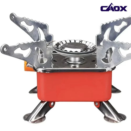 Portable Burner Camping Foldable Windproof Outdoor Gas Tank Stove for Backpacking Camping Hiking Picnic Camping Burner BBQ Grill