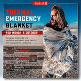 Customer photo of Mylar Emergency Thermal Blankets - 6 Pack