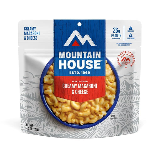 Creamy Macaroni & Cheese Freeze Dried Backpacking & Camping Food 6-Pack | PrepWiseGear