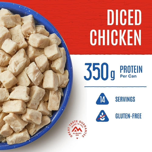 Diced Chicken #10 Can Freeze Dried Survival & Emergency Food Gluten-Free 14 Servings | PrepWiseGear