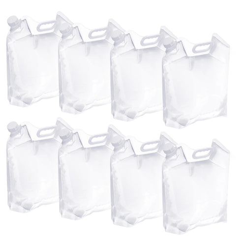 10L Collapsible Water Container Bag Folding Water Container Water Storage, 8 Pack