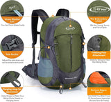 Customer photo of 35L Hiking Backpack with Rain Cover - Army Green
