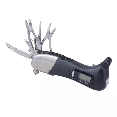 Car Emergency Tool with Digital Tire Gauge