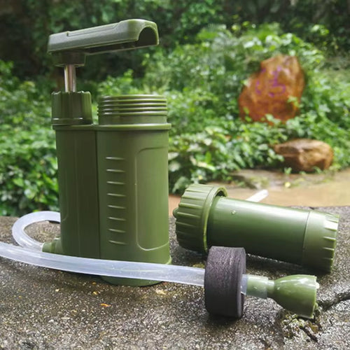 Emergency Survival Gear Water Filter Hand Pump Emergency Gear Water Purifier Outdoor Hiking Camp Water Purification Solution | PrepWiseGear