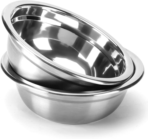 2 Pack 7.2" Stainless Steel Dog Bowls 50Oz Thickened Durable Replacement Dog Food Bowls for Food and Water, Fit for Bowl Stand DB-B01/DB-B03