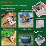 Customer photo of Survival Fire Starter Kit - Ferro Rod & Flint