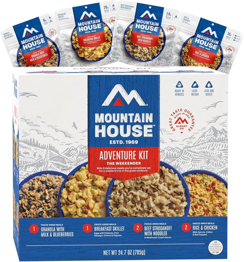Emergency Meal Assortment Kits, Freeze-Dried Survival Food Kit for Disaster Preparedness & Long-Term Storage, 30-Year Shelf Life | PrepWiseGear