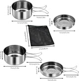 Customer photo of Stainless Steel Camping Cook Set - 4 Piece
