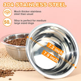 Customer photo of Stainless Steel Dog Bowls - 2 Pack, 50oz