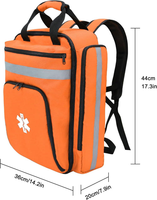 First Aid Backpack Empty,First Aid Medical Backpack,Ems EMT First Aid Bag Empty,Emergency Bag,Trauma Bag for Camping,Hiking,Outdoor Travel | PrepWiseGear