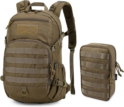 25L Tactical Backpack + Molle Tactical Utility Pouch | PrepWiseGear