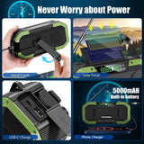 Customer photo of 5,000mAh Solar Crank Weather Radio - Bluetooth
