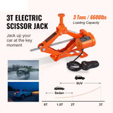 Customer photo of Electric Car Jack, 3 T /6600 Lbs. Scissor Jack, 12-Volt