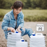 5/10/15L Portable Collapsible Bucket Emergency Water Storage Collapsible Tank Outdoor Camping Hiking Vehicle | PrepWiseGear
