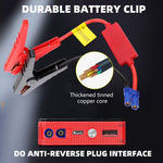 Emergency Power Starter, 20000 Mah Car Jump Starter Battery Power Bank, Vehicle Emergency Starting Booster for Car Boat Truck, Red