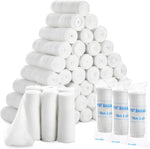 4-Inch Gauze Bandage Roll - Soft Stretchy Fabric & Gauze Wrap - Breathable Textured Design for Secure Compression - Pack of 1, 48 Count