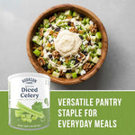 Dehydrated Diced Celery Emergency Food Supply, 73 Servings, 25 Year Shelf Life, Great for Cooking and Snacks - Dehydrated Meals, Survival Food Camping Essentials Can | PrepWiseGear