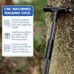 G2 Tactical Hiking Stick, Heavy-Duty 6-8 Section Adjustable Walking Staff for Men Women, Aerospace Aluminum Trekking Poles with Multi-Tool for Camping Wading Self Defense Overlanding | PrepWiseGear