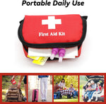 6Pcs Mini Empty First Aid Bag, 5.5X3.5X1.5 Inches Small First Aid Kit, Emergency Medical Essentials Pouch Bag for Travel, Car, Home, Office, Camping, Outdoors, Hiking (Bag Only) | PrepWiseGear