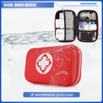 Mini Travel First Aid Kit, Emergency Kit with 201PCS First Aid Supplies and Waterproof Compact Bag, Survival Medical Kit for Home Car Office Camping Hiking | PrepWiseGear