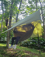 Camping Hammock, Portable Single & Double Hammock with Net, 2 Person Hammock Tent with 2 * 10Ft Straps, Best for Outdoor Hiking Survival Travel | PrepWiseGear