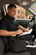 Tactical Wingman Patrol Bag – Police Gear Car Seat Organizer for Law Enforcement, Black, Style 56045ABR | PrepWiseGear