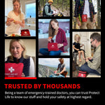 Survival First Aid Kit for Home/Business, Camping Survival Kits | Mini Travel First Aid Kit | Camping Equipment | Small Kits for Car | Outdoor Emergency Survivals Pack - 250Pcs | PrepWiseGear