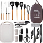 Silicone Camping Cooking Set Car Camping Essentials Cooking Kitchen Set, RV Camping Cookware Must Haves Gifts Camping Cooking Essentials, Camp Cooking Set for Travel Hiking Picnic